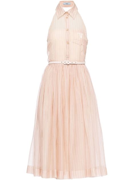 prada pleated organze dress|White Embroidered Organza Dress .